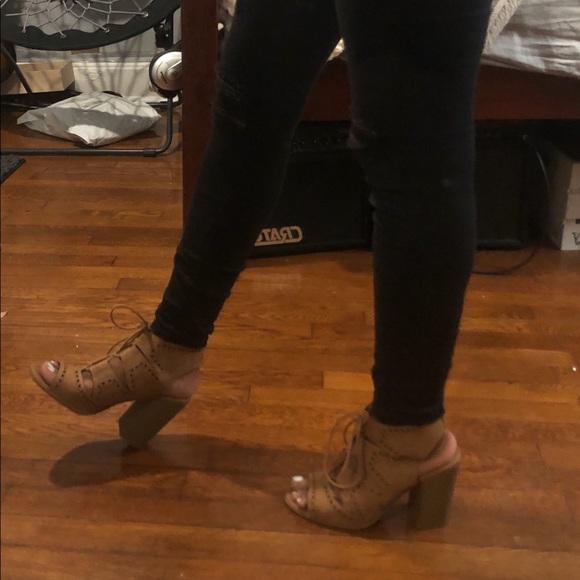 Beige 3-inch Heel Sandal - Picture 3 of 4